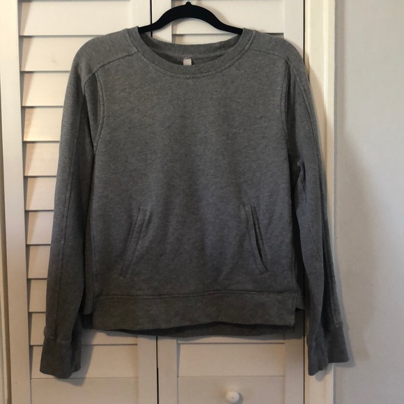 lululemon athletica Tops - Lululemon Crewneck Sweatshirt in Gray